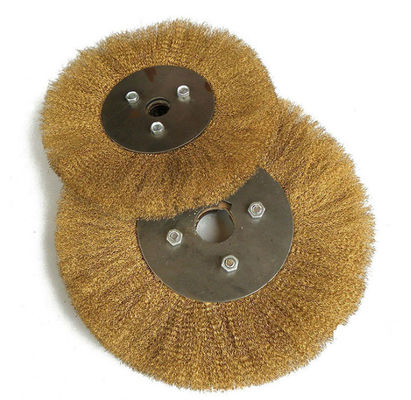 Galvanized Plywood OD125  0.15mm Wire Flat Shaped Crimped Wire Brush