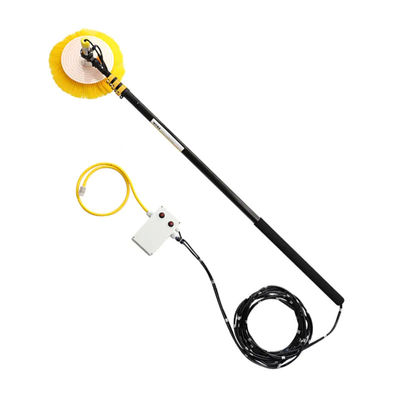 Portable Solar Panel Cleaning Brush Kits Single Head Automatic Rotating Brush Machine Robots