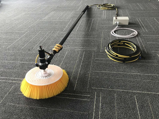Portable Solar Panel Cleaning Brush Kits Single Head Automatic Rotating Brush Machine Robots