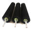 Spiral Industrial Roller Brushes Custom Nylon/PP/Sisal/Steel Wire/Brass Bristle Roller Brush For Cleaning Polish Dusting
