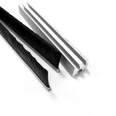 Straight SUS304 Windproof Garage Door Bottom Seal Strip Brush