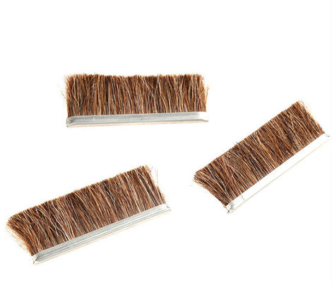Airflow Sealing Aluminum Horse Hair Metal Channel Strip Brushes