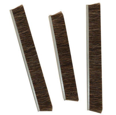 Airflow Sealing Aluminum Horse Hair Metal Channel Strip Brushes