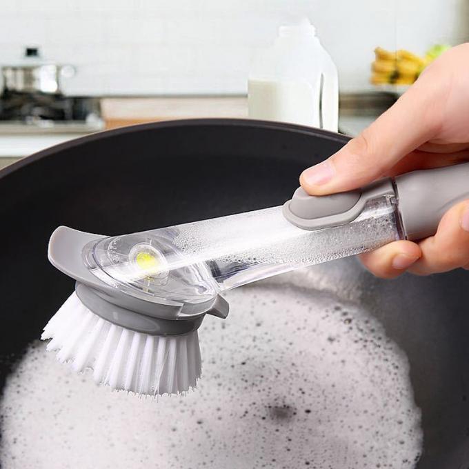 Διπλής χρήσεως καθαρίζοντας βούρτσα τύπων, καθαρότερο εργαλείο δοχείων κουζινών, βούρτσα δοχείων βουρτσών πλύσης πιάτων κουζινών σφουγγαριών πλύσης κύπελλων πιάτων τριφτών